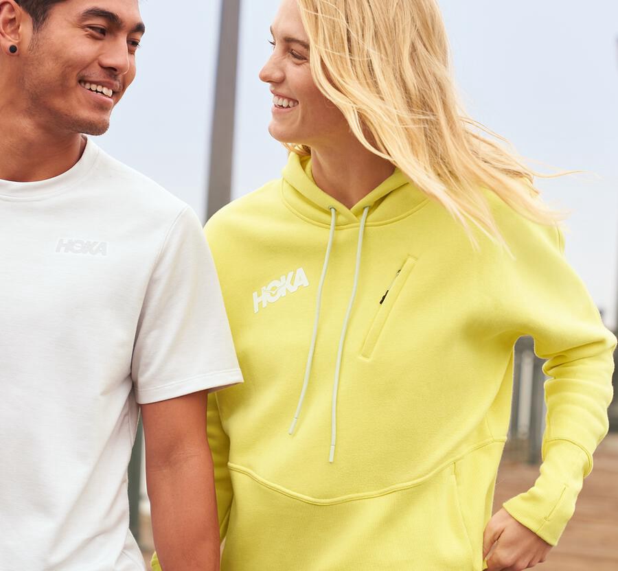 Hoka Australia One One Performance - Womens Hoodie Yellow - LDGTF-7561